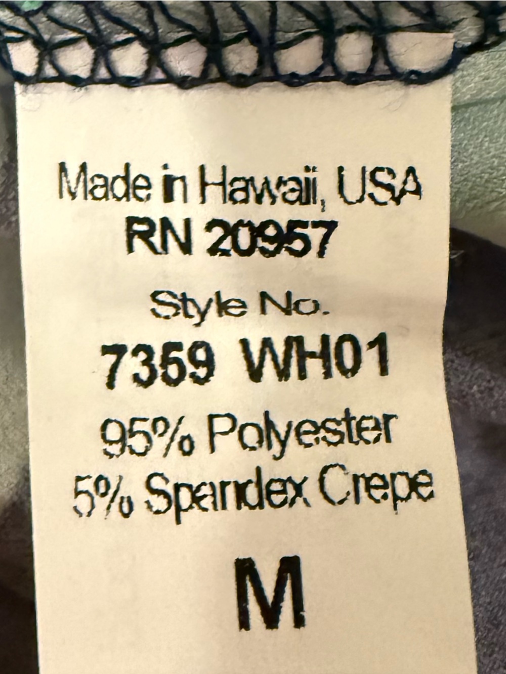 NWOT Tori Richard Navy Dress with Mint Green Floral Print - Size Medium - Picture 3 of 5